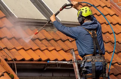 Démoussage et hydrofuge de toiture à Lugan